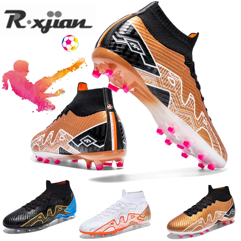 2023 High-top Football Shoes For Men And Women Adult Broken Nails Long Spike Multi Color Anti-slip And Wear-resistant 35-46#