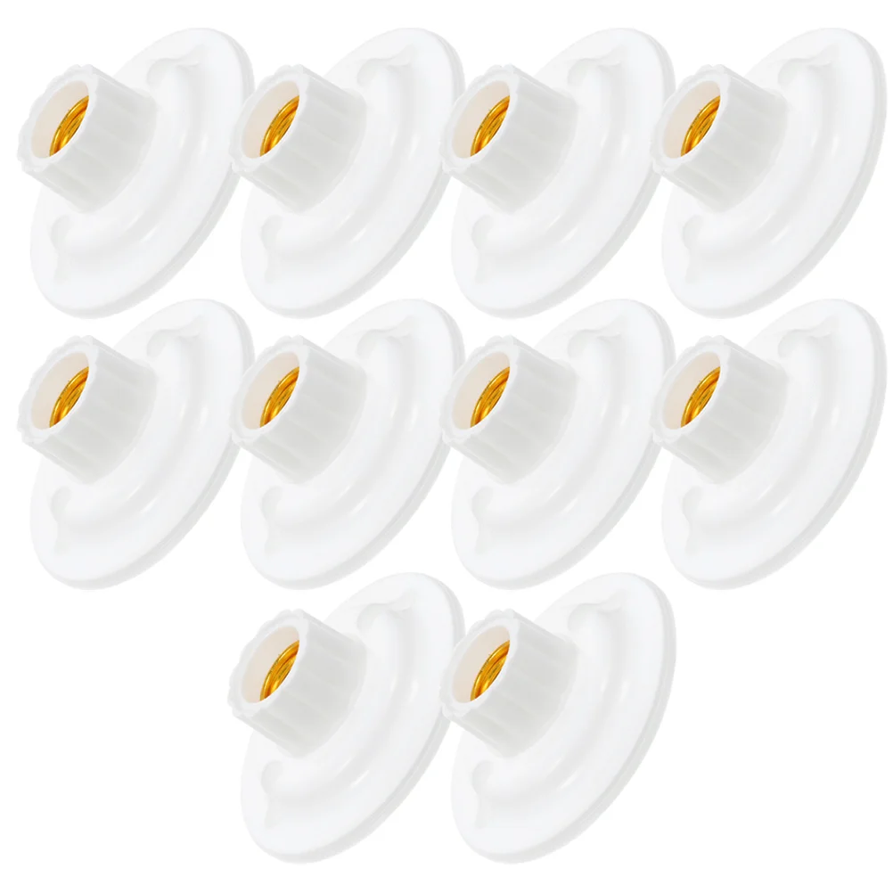 

10 Pcs Plum Lamp Holder Plug Adapter Light Bulb Parts Socket Converter Bracket Ceiling Plastic Base
