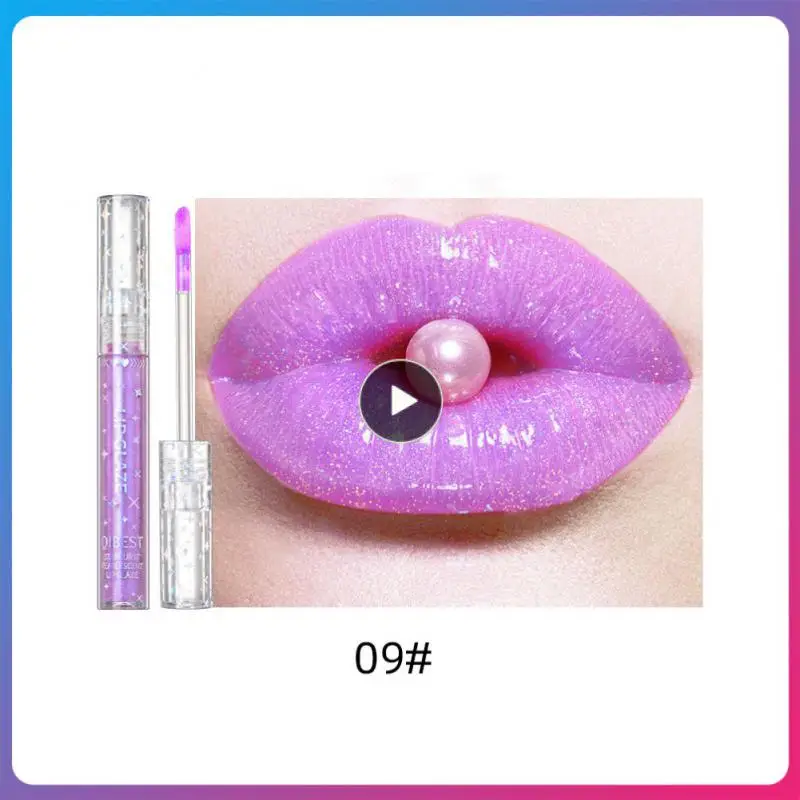 

Moisturizing Colorful Liquid Lipstick 9 Colors Mermaid Lip Glaze Shimmer Shiny Lipgloss Waterproof Non-stick Cup Lips Makeup