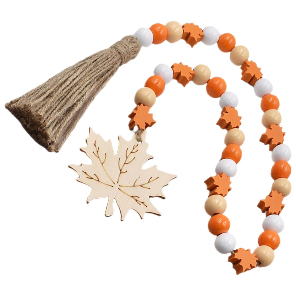 

Wood Beads Garland Farmhouse Beads Garland Decorative Garland Party Hanging Decor