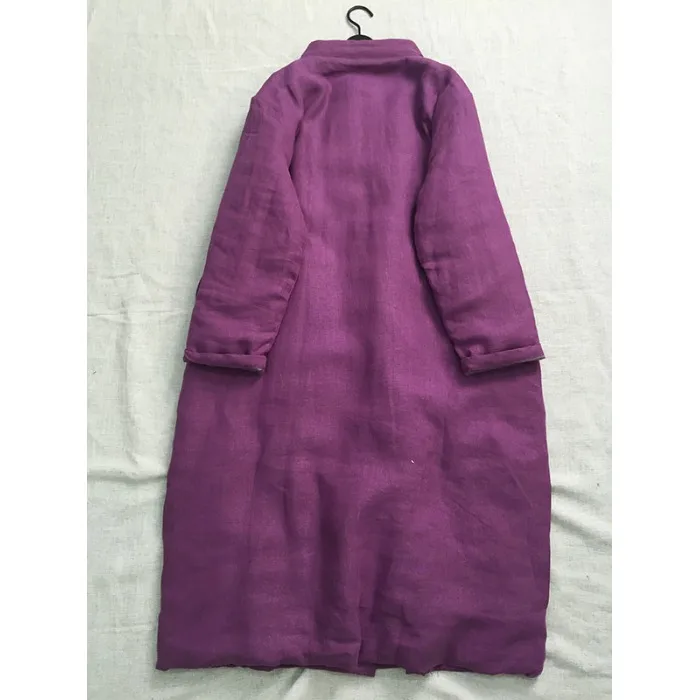 Этнический хлопковый ватный халат в стиле ретро утолщенное пальто на хлопковой