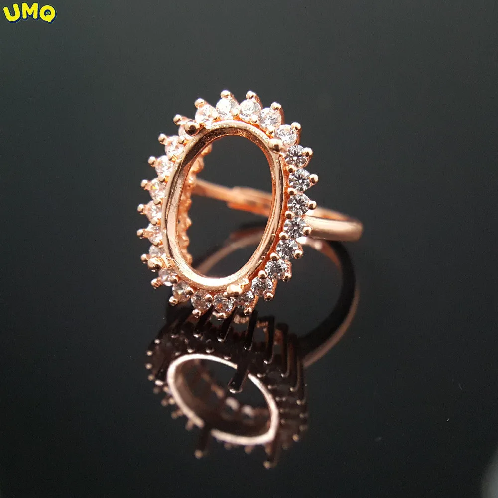 

Розовое Серебро S925, копия, чистое золото 24 К, кольцо с принцессой, Диана, яйцо, лапша, 6x8 10x14 м Хрустальный турмалин, инкрустация, золото 18K