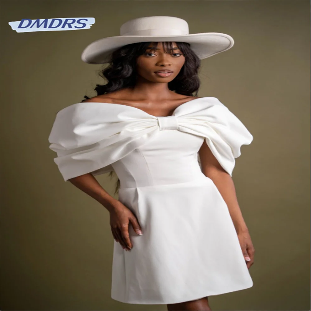 

Женское свадебное платье без рукавов It's yiiya, белое ТРАПЕЦИЕВИДНОЕ ПЛАТЬЕ выше колена без бретелек на лето 2019