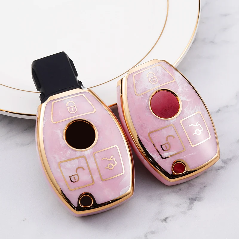 

New TPU Key Case Cover Key Case Protective Shell Holder For Mercedes Benz A B R G Class GLK GLA W204 W251 W463 W176