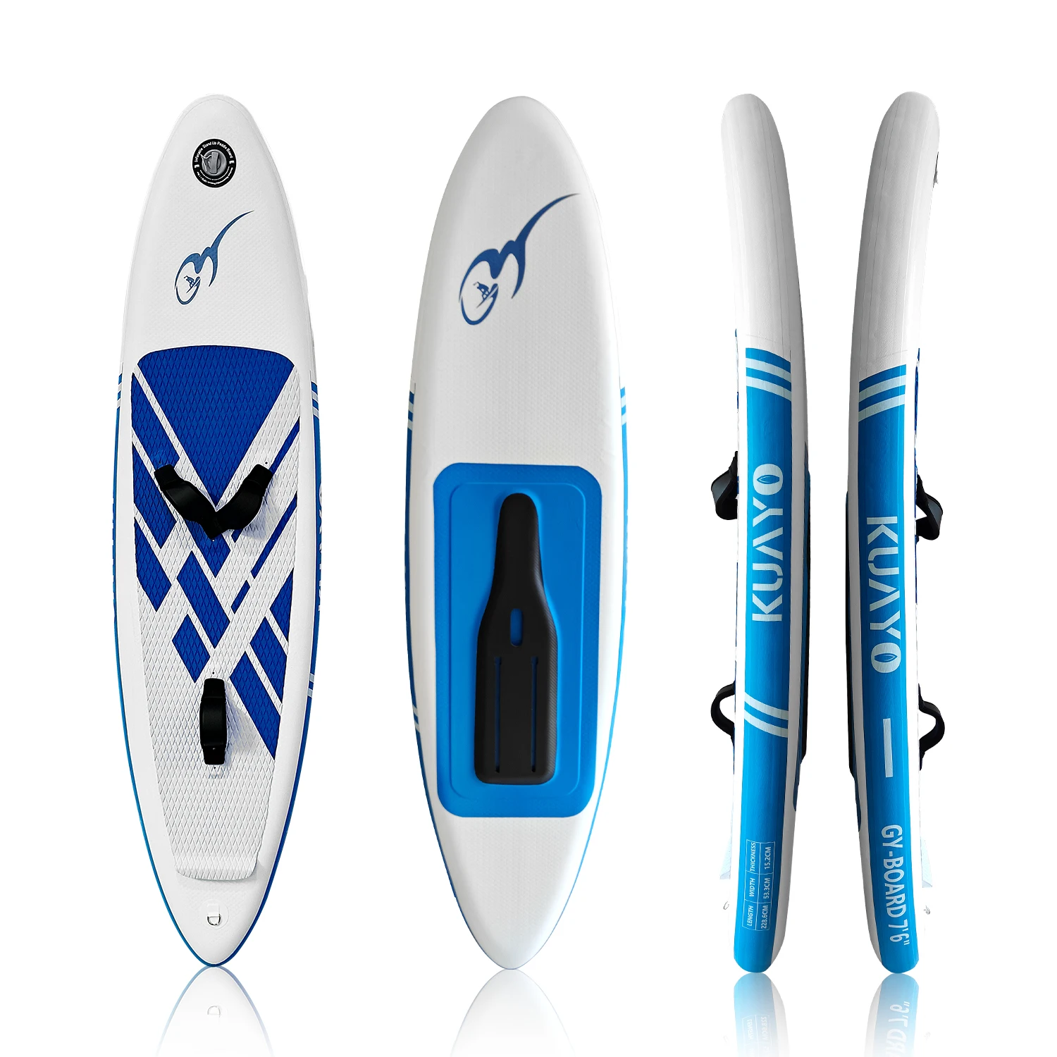 Высокопроизводительная доска для серфинга KUAYO 228 6 см двойного назначения ПВХ +