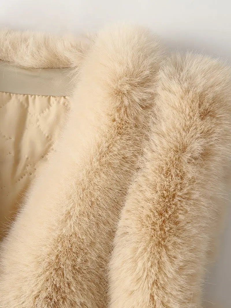 Environmental Protection Fur Vest Jacket Women Vest With 2022 Autumn Winter New Fashion western style fake fox hair vest