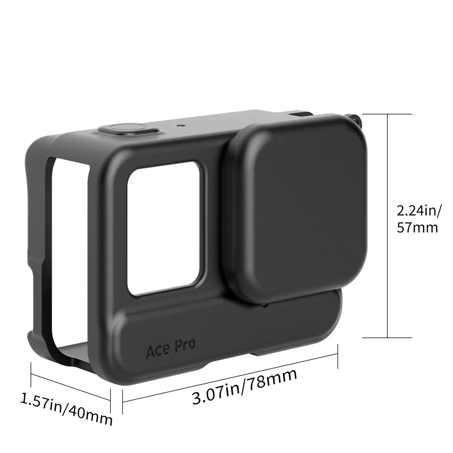 Силиконовый чехол для спортивной камеры VRIG защитный клетка с крышкой объектива