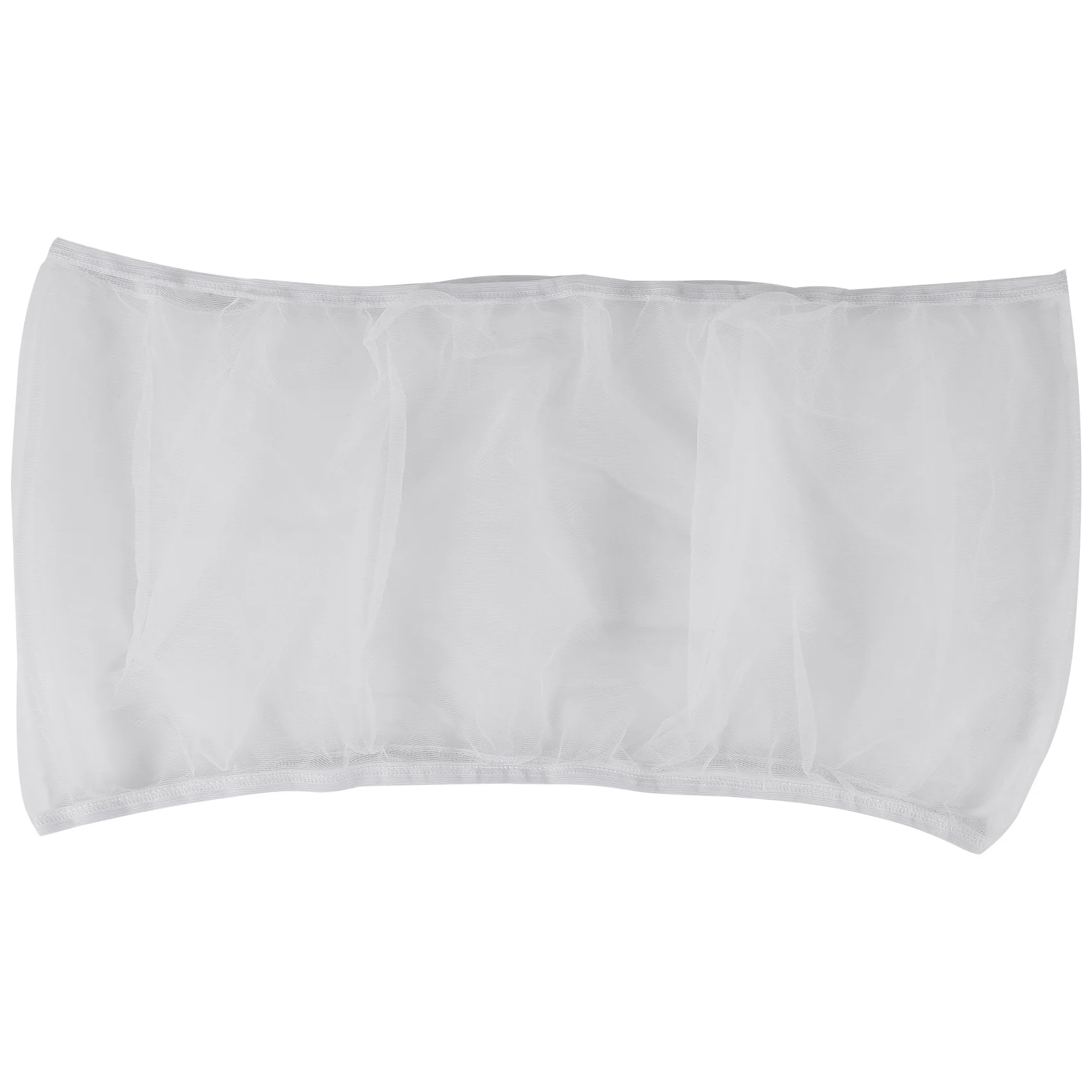 Крышка клетки для птиц семена серая сетка защиты юбки (Blanc-M)