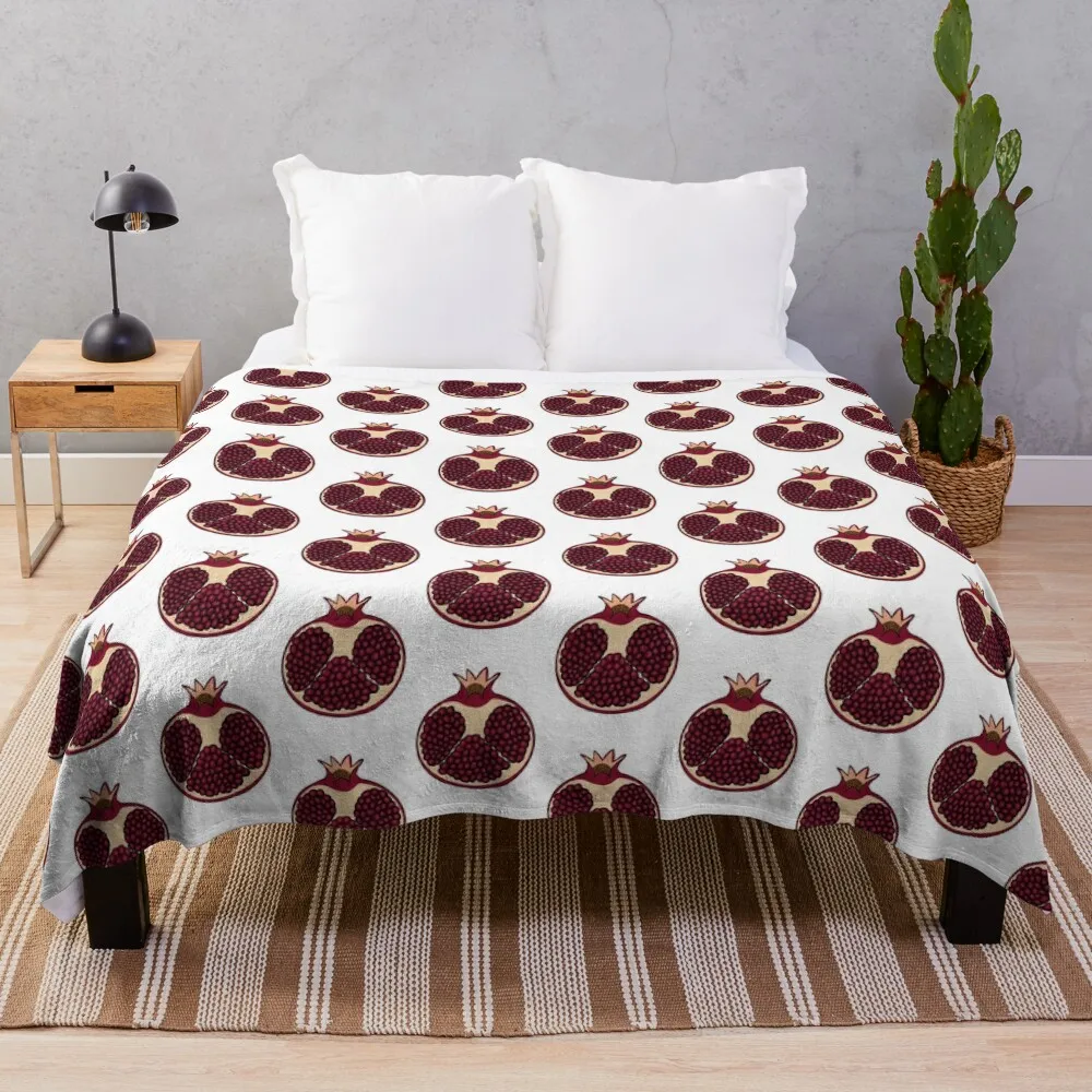 Полудеяло с гранатом мягкие клетчатые теплые одеяла для кровати