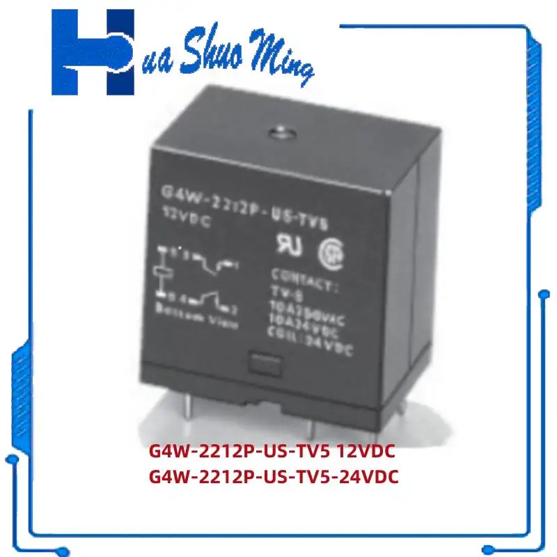 5 шт./партия, новинка, Φ 12 В постоянного тока, G4W 2212P US TV5 24V 12V 6PIN