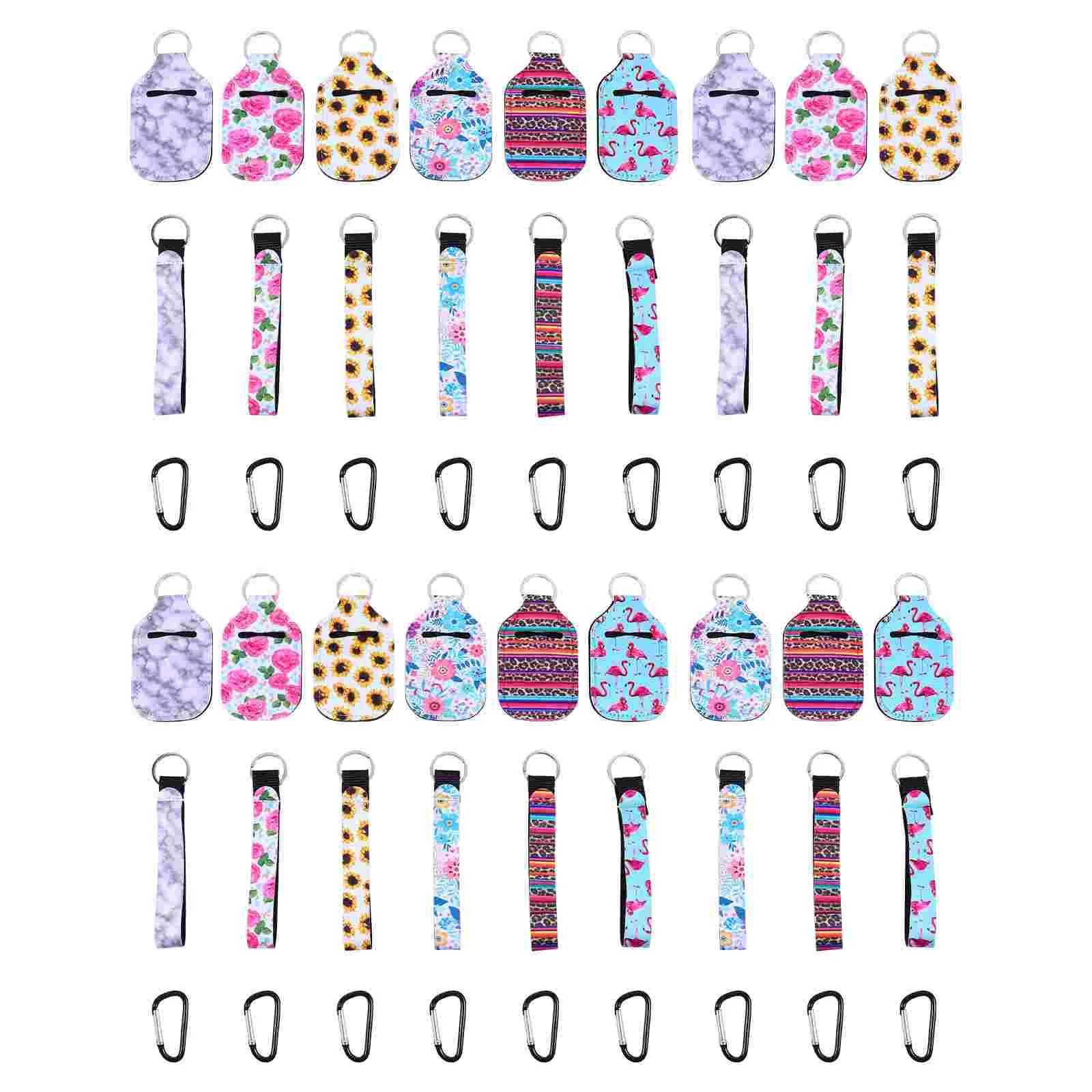 

Holder Keychain Bottle Balm Keyring Lipstick Chapstick Lip Travelbottles Sleevespendant Holders Empty Gloss Mini Liquid Neoprene