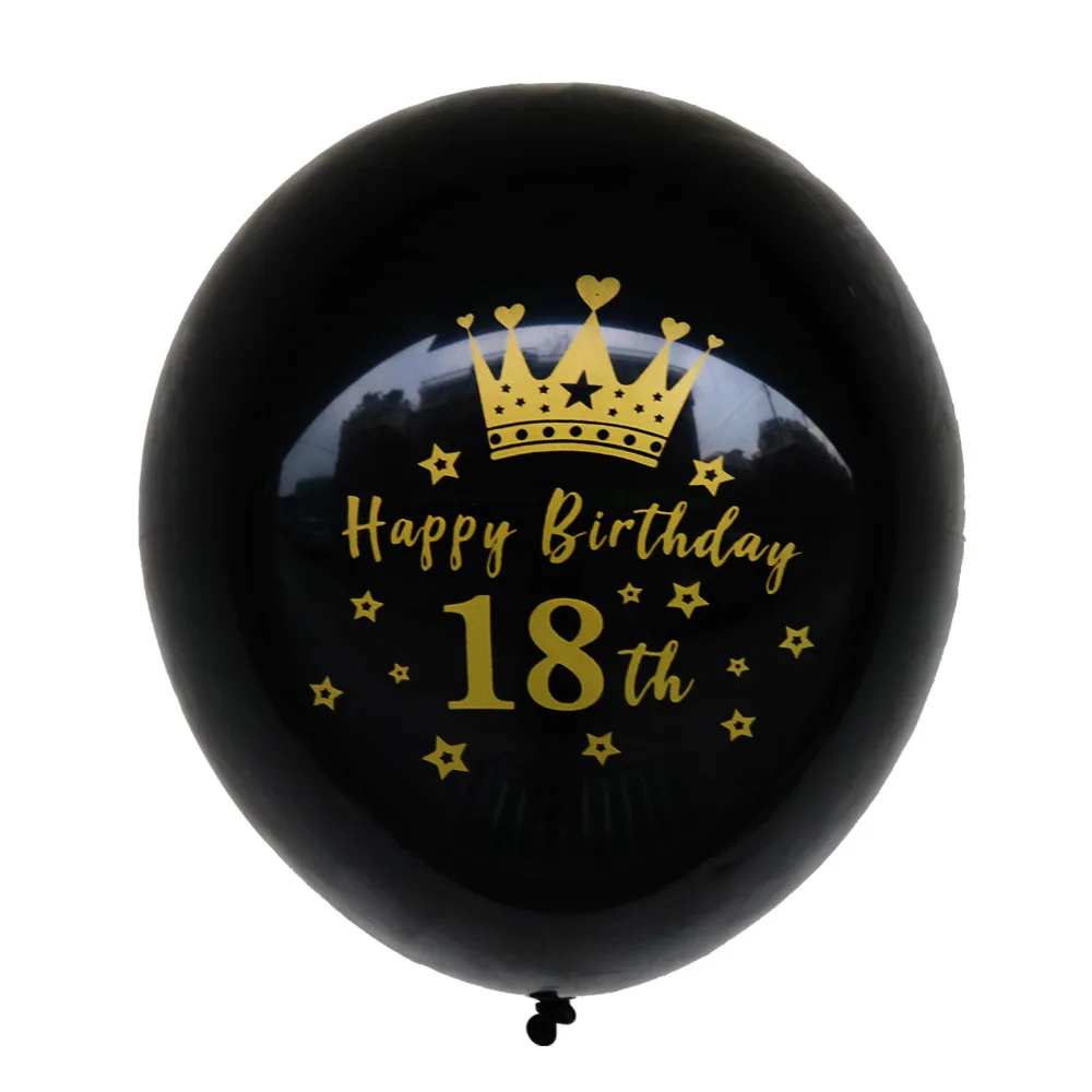 

Подвесной баннер "С днём рождения", черный золото