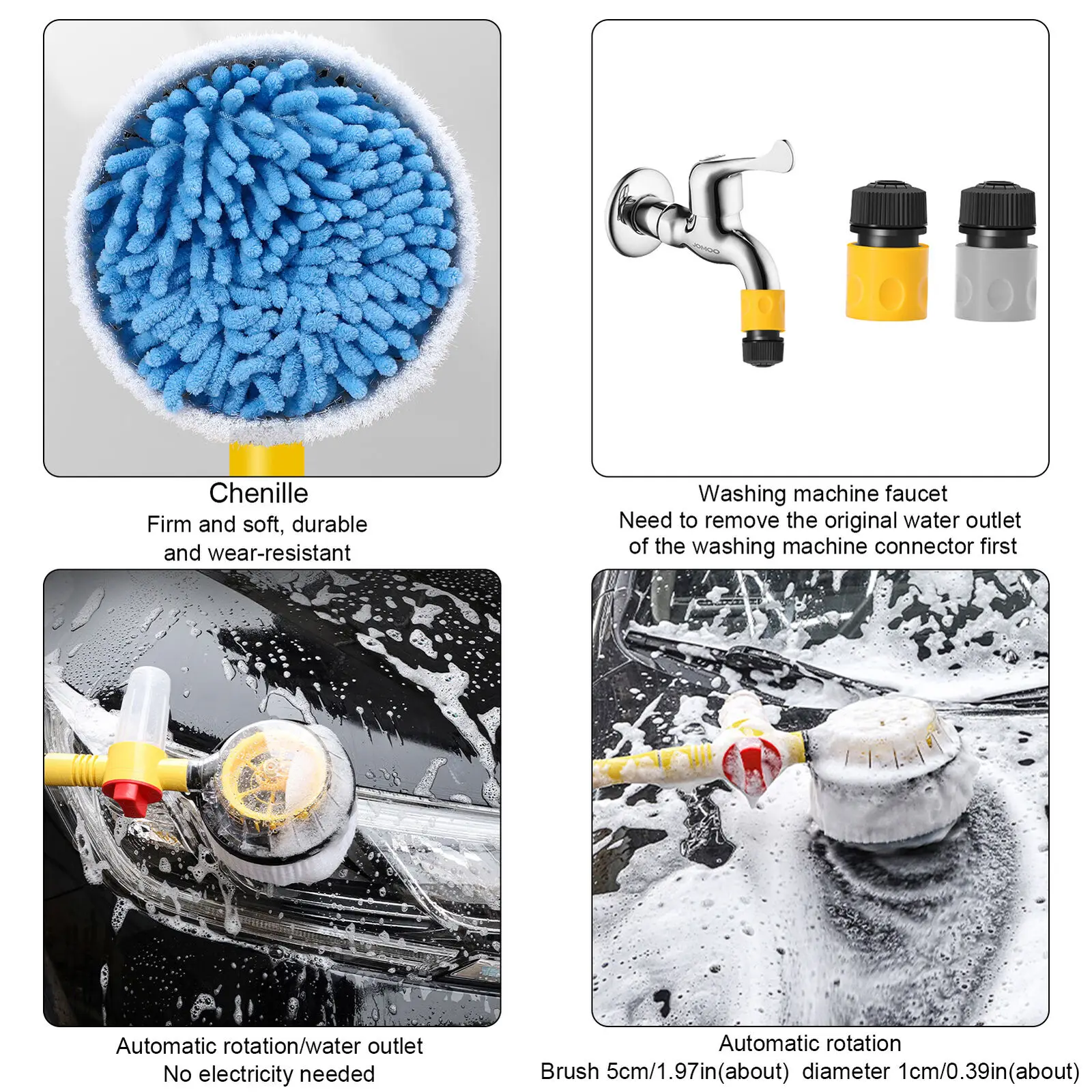 

Brand New Wash Mop Automatic Set Telescoping Brush Tools Wash Brush Wash Mop Wireless