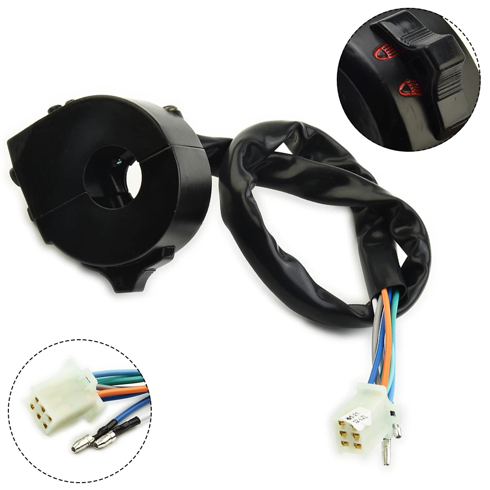 

Motorcycle 7/8" 12V DC 8 Pins Handlebar Control Horn Turn Signal Light Hi / Lo Beam Left Switch High Quality Accessories