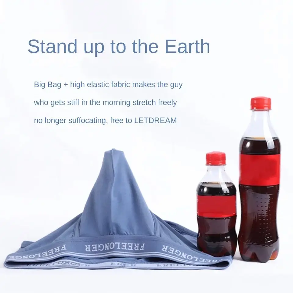 Sexy Men Underwear Boxers Solid Thin Cotton Panties Man Breathable Low Waist U Convex Pouch Underpants Male Cueca Calzoncillo