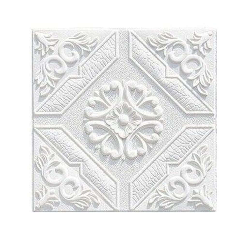 Самоклеящаяся Водонепроницаемая пенная панель «сделай сам», 1/10 шт., 3D плитка, кирпичная стена, наклейки для телевизора, фона, крыши, потолка, комнаты