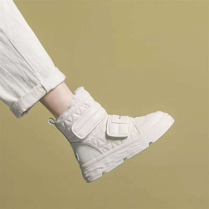 

Лидер продаж, зимние ботинки, женские модные зимние ботинки на платформе, женские плюшевые теплые ботинки, женская водонепроницаемая обувь ...