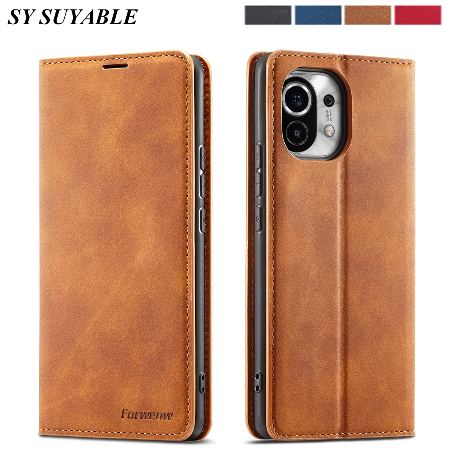 

Leather Phone Bags Case For Xiaomi Poco F4 F3 M4 M3 M2 X3 X4 NFC Pro GT 12 12X 11 11T Lite Flip Wallet Cards Stand Holder Cover