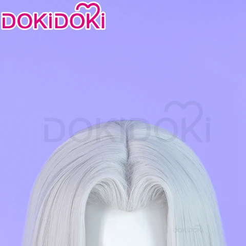 Lute Косплей Парик DokiDoki Белый