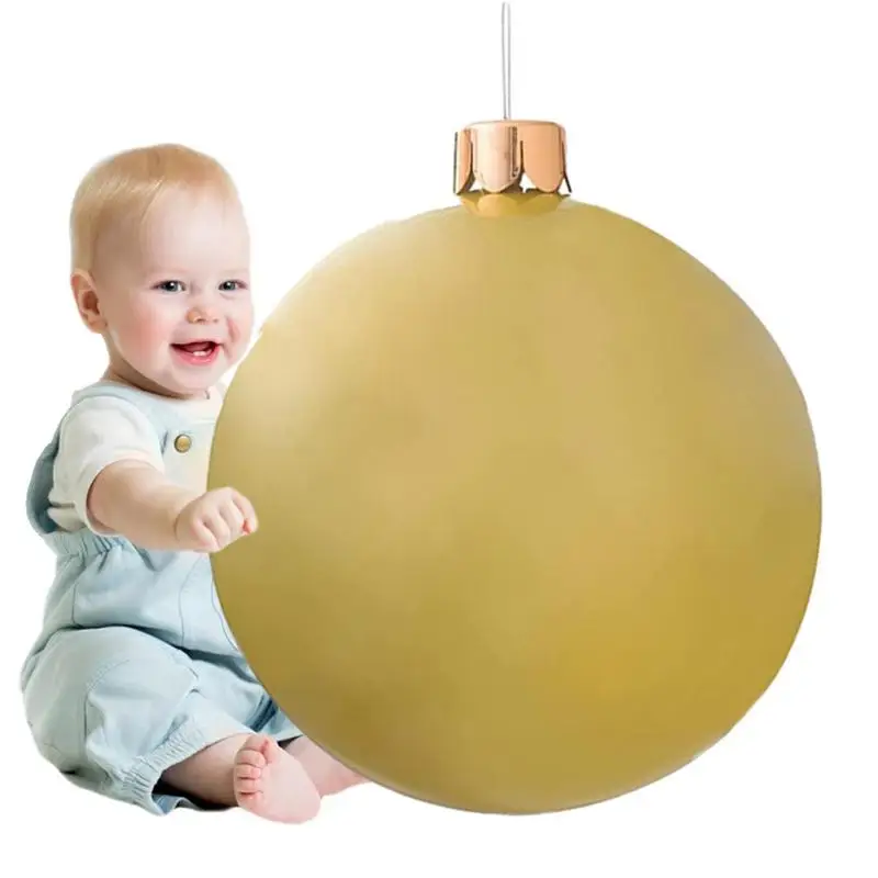 

Christmas Inflatable Ball Ornament 65cm/25inch Christmas Oversized PVC Balls Christmas Indoor Outdoor Decorations For Home