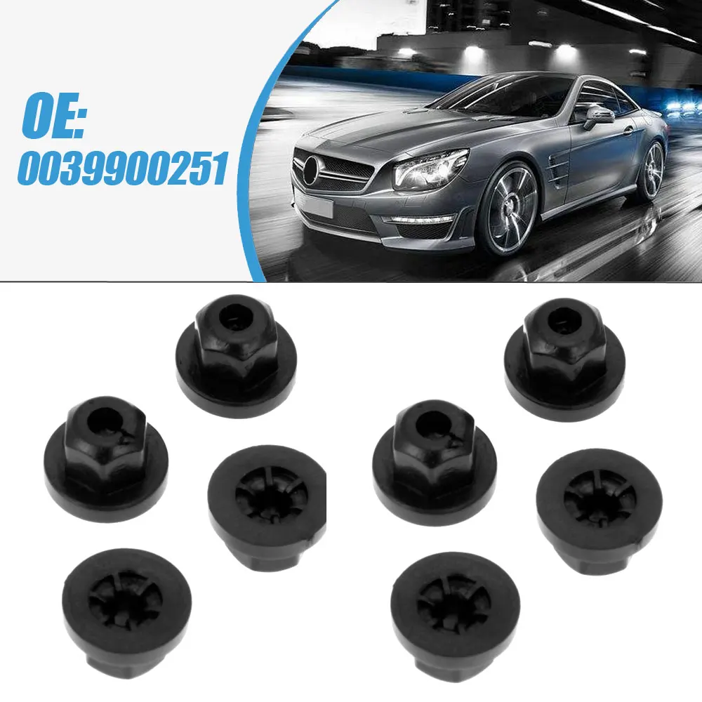 

20Pcs 16131176747 Auto Car Plastic Body Nut Flange Clip Fit For Mercedes Benz 0039900251 For BMW Black Car Clips