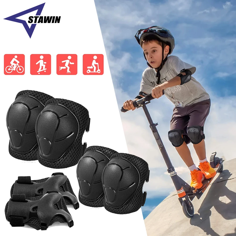 

Kids Knee Pads Elbow Pad Guard Set for Multi Sports Roller Skates Skateboarding,Inline Roller Skating Cycling Biking BMX Bicycle