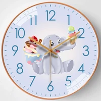 8 inch large wall clock decor for children living room bedroom kitchen hd mirror silent environmental friendly timepiece home