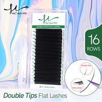 hl since 1990 16 row matte flat eyelash extensions soft two split tips mink supplies ellipse natural light cashmere lash