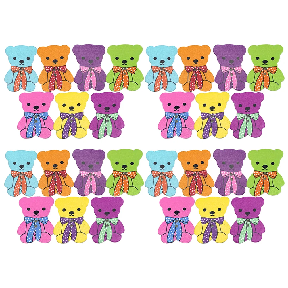 

50 Pcs Wooden Buttons Coat Decorative Baby Sewing DIY Clothing Craft Supplies Simple Retro Style