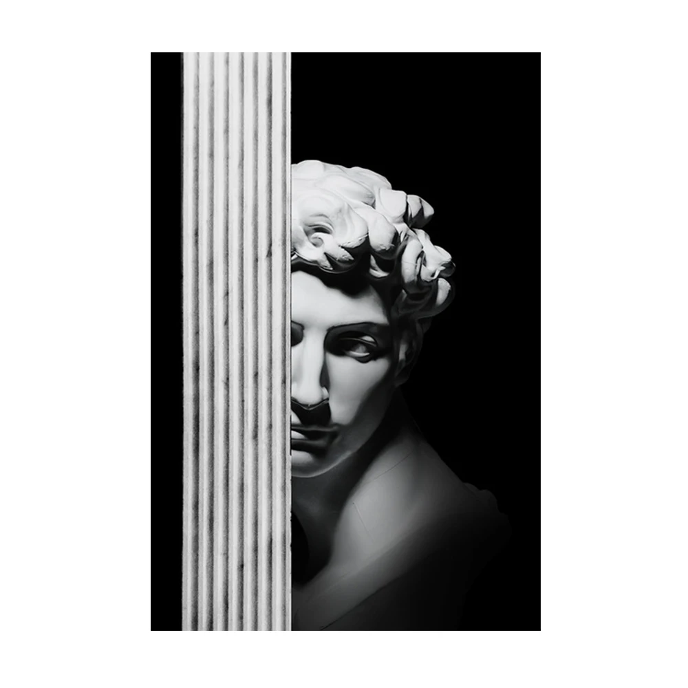 

Абстрактная скульптура Давида, настенный плакат, Римская Статуя, креативная Картина на холсте, Современная декоративная роспись для дома, гостиной, спальни