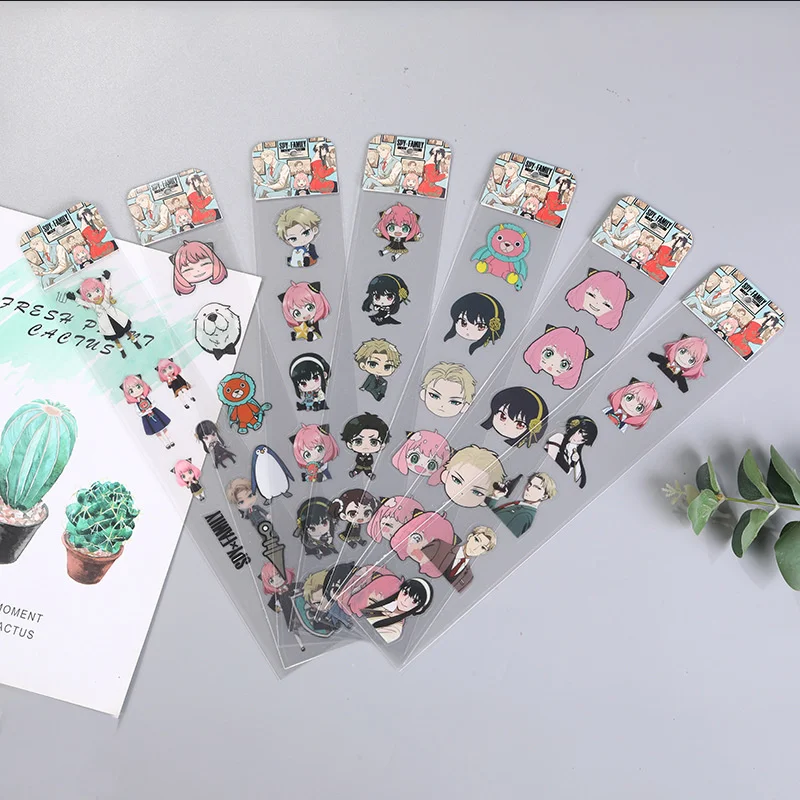 

Японская анимация, шпионский игровой домик, прозрачные ПВХ наклейки, наклейки для руководства, наклейки для багажа, детские игрушки, подарк...