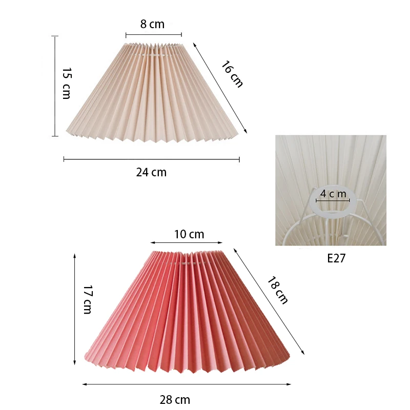 Плиссированный абажур сделай сам настольная лампа/настенная лампа/Напольная