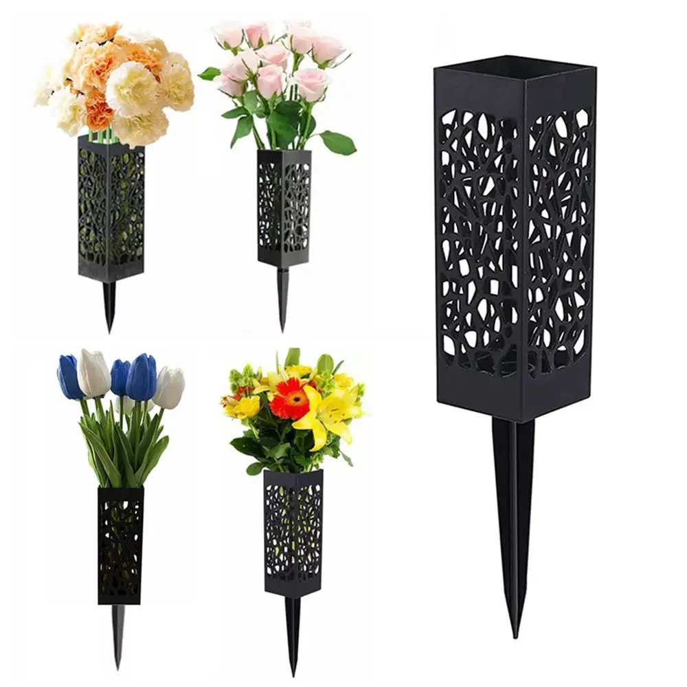 

Черный кладбище газон двор цветок держатель сад цветок