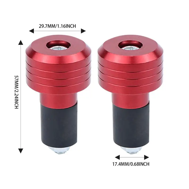 Концы ручек для мотоцикла 2X наконечники из сплава мотоциклетных сменные