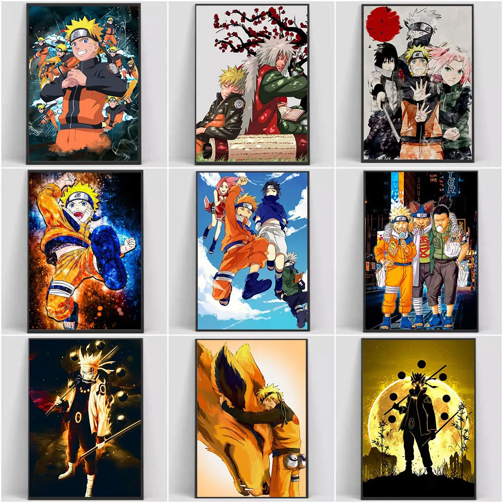 

Classic Japanese Anime Movie Naruto Posters Wall Art Canvas Painting Print Picture for Living Room Home Decoration Mural Cuadros