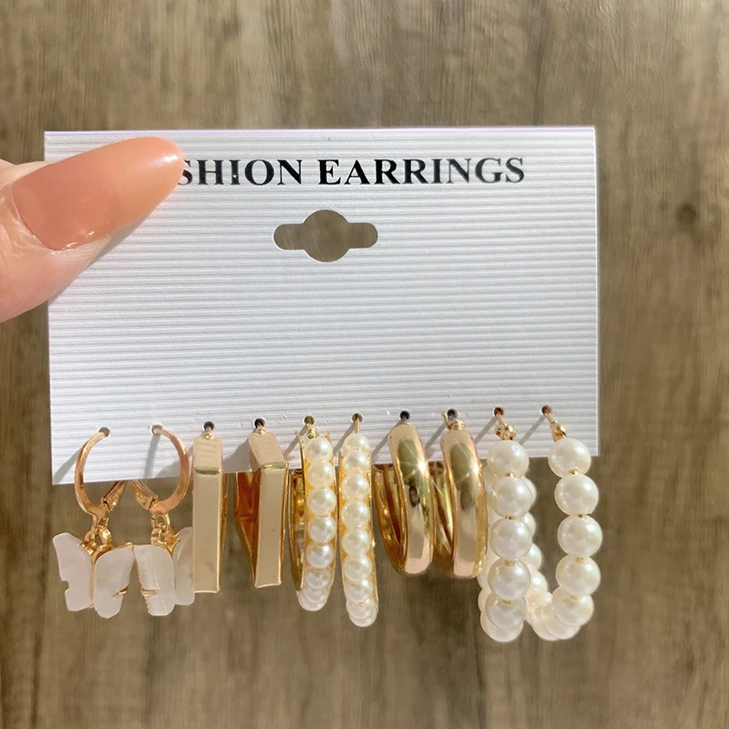 Модные Винтажные Украшения в виде бабочки сердца искусственного жемчуга |