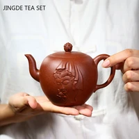boutique yixing raw ore section mud teapot authentic purple clay filter tea pot master handmade beauty kettle home tea set 360ml