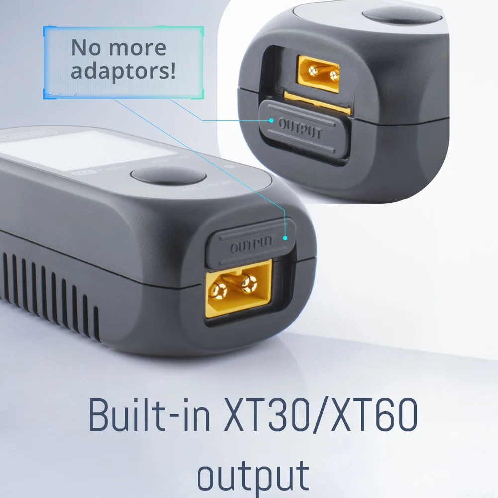 Фото ToolkitRC M4 Pocket DC 80W 5A XT30 XT60 Вход USB-C Входное/выходное зарядное устройство для 1-4S LiPo батареи Функция быстрого зарядного устройства №5