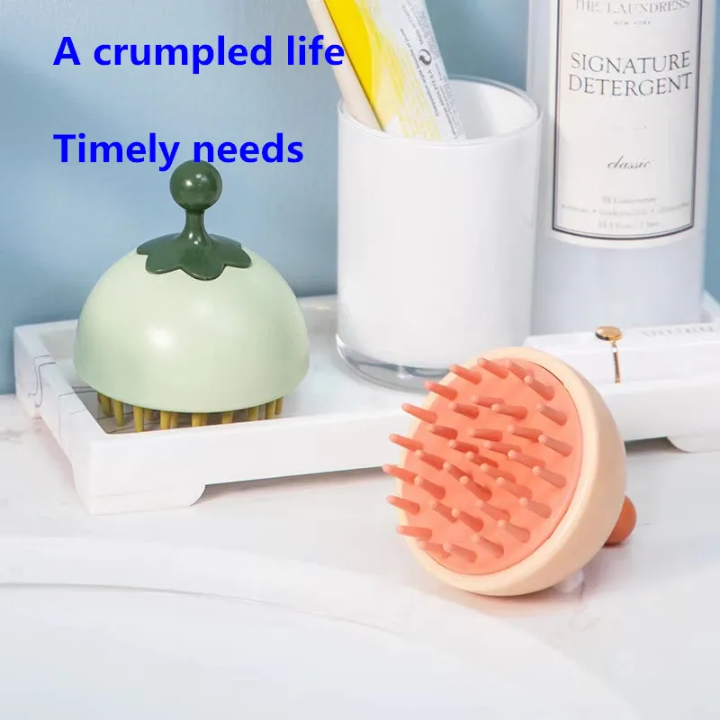Hand Held Silicone Air Cushion Household Shampoo Comb Scalp Massage Brush Bath Brush Bpa Massager