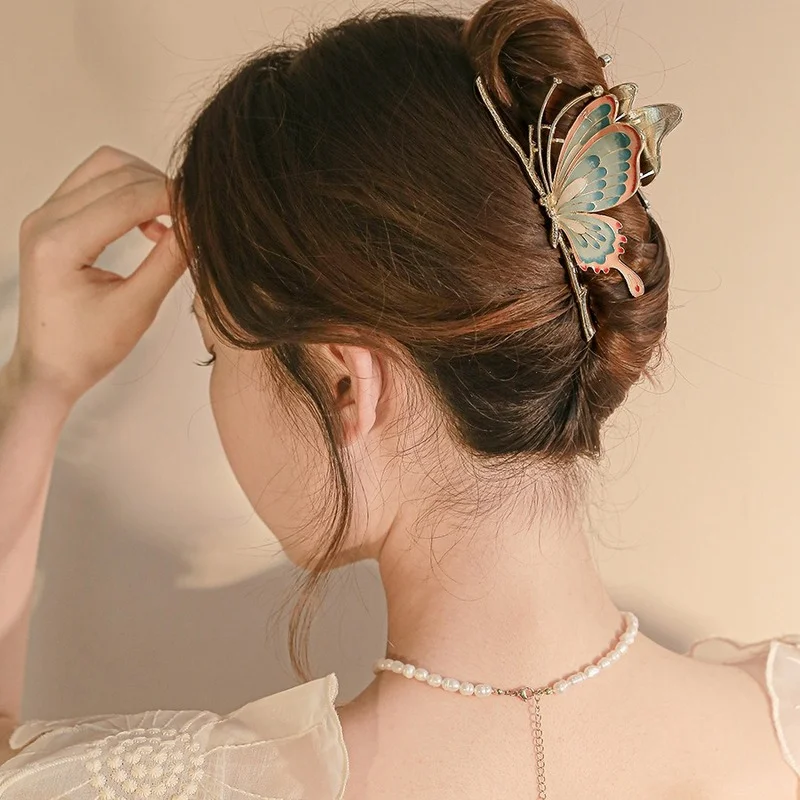

Y2k Hair Claw Accessories Butterfly Hair Clip for Women Ladies Fashion Hair Accessories Woman 2022 Headwear Female Hairclip New