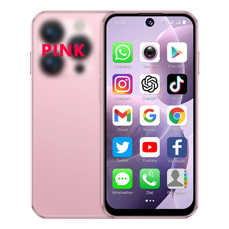 Фото SOYES XS19 3G Мини-смартфон Android 10.0 Dual SIM в режиме ожидания 3,88-дюймовый мобильный телефон HD 2 ГБ + 16 ГБ 2000 мАч Маленькие сотовые телефоны Face ID №2