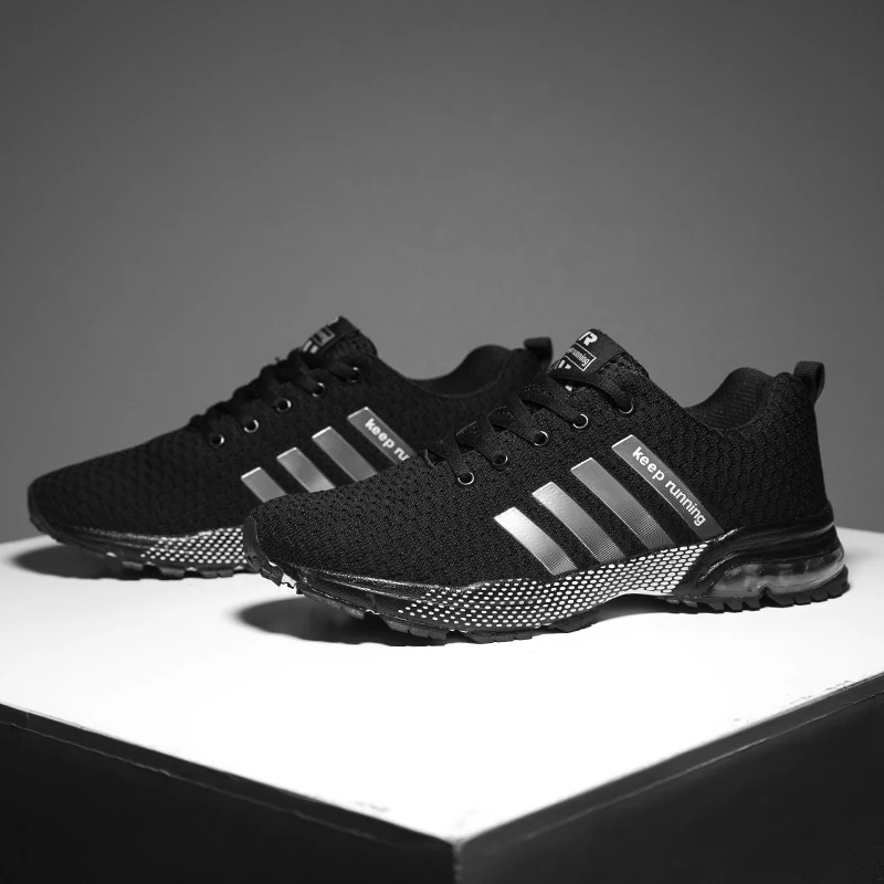 Men Sneakers New Casual Mens Breathable Trainers Shoes Fashion Mesh Man Sneaker Basket Tenis Hombre Shoe