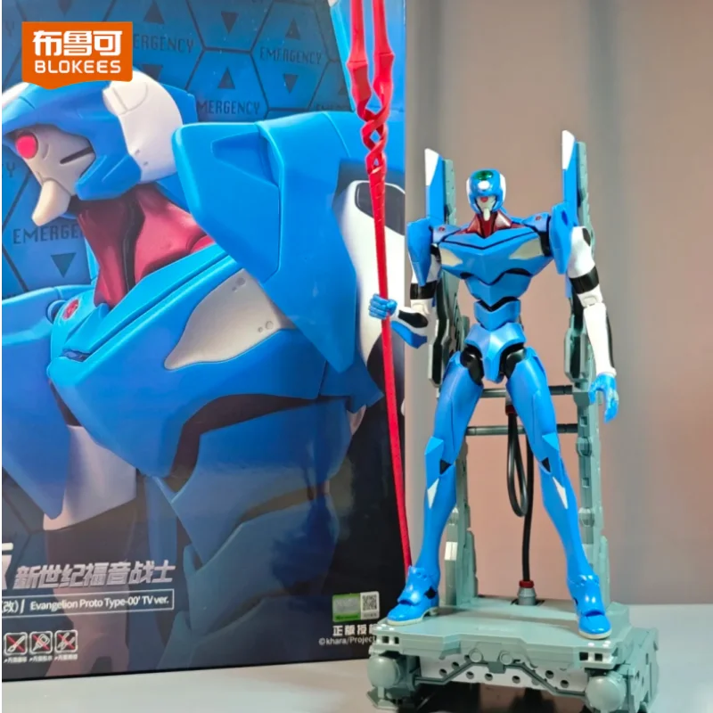 Фото Коллекционная фигурка Blokees Evangelion Mecha Anime Proto Type 00 TV Ver Legend Edition Eva: высококачественная модель для взрослых, ценная коллекционная игрушка для демонстрации №1