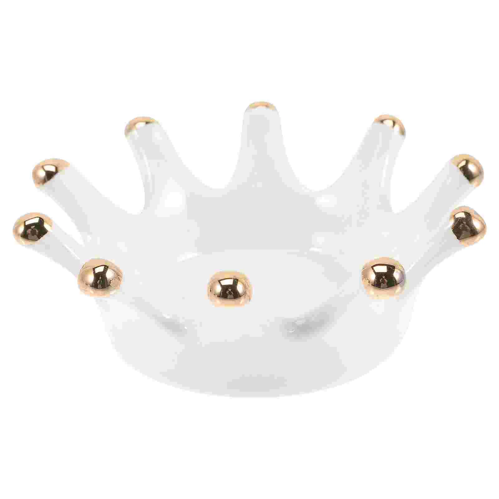 

Holder Ring Jewelry Dish Tray Ceramic Wedding Trinket Necklace Ashtray Nail Brush Pillowburner Organizer