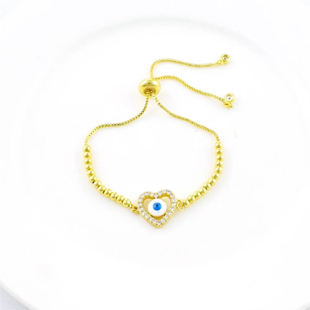 AILINFA новый женский браслет из циркония в форме сердца ладони круглой формы