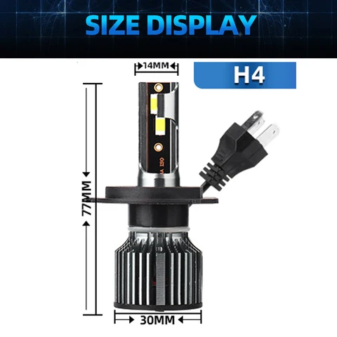 Roadsun фары H4 светодиодные лампы CSP 7500LM 50 Вт мотоцикл для Yamaha WR450F 2003 2004 2005 2006 2007 2008 & 2011 2012 2014 2015