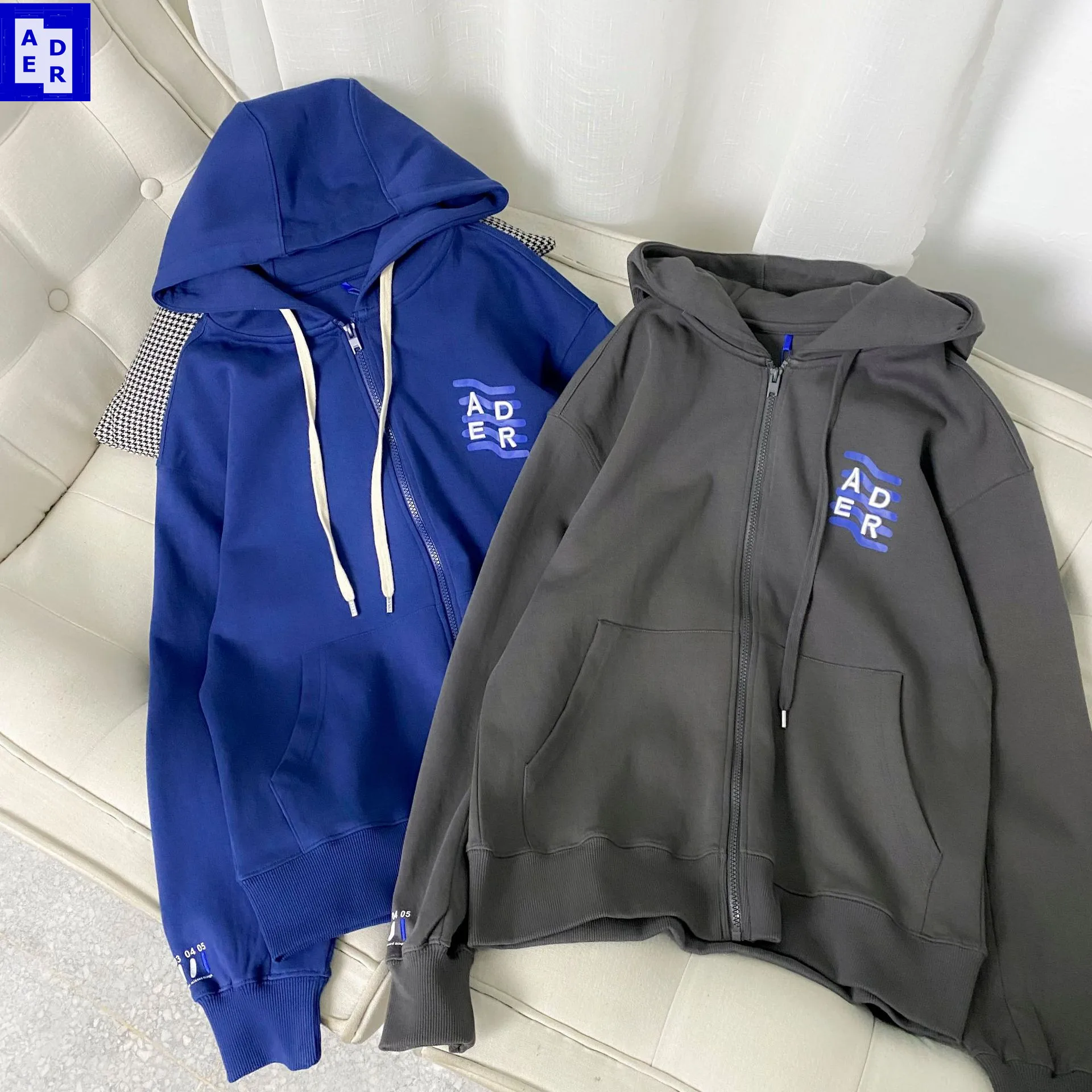 

Authentic Ader Women's Cardigan 5th Anniversary Limited Edition 2023 Early Spring New Men's and Women's Hooded Zipper Sweatshirt