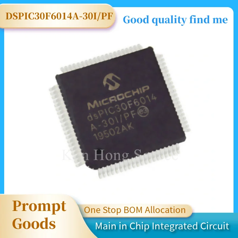 1 шт. Φ/PF DSPIC30F6014A-30I/PF DSPIC30F6014A DSPIC30F6010A DSPIC30F6013A IC MCU Chip TQFP80