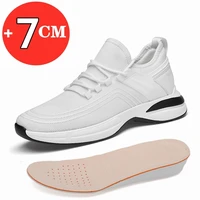 men elevator shoes height increase shoes for man height increase insole 6cm casual sprot men shoes lift sneakers taller shoes