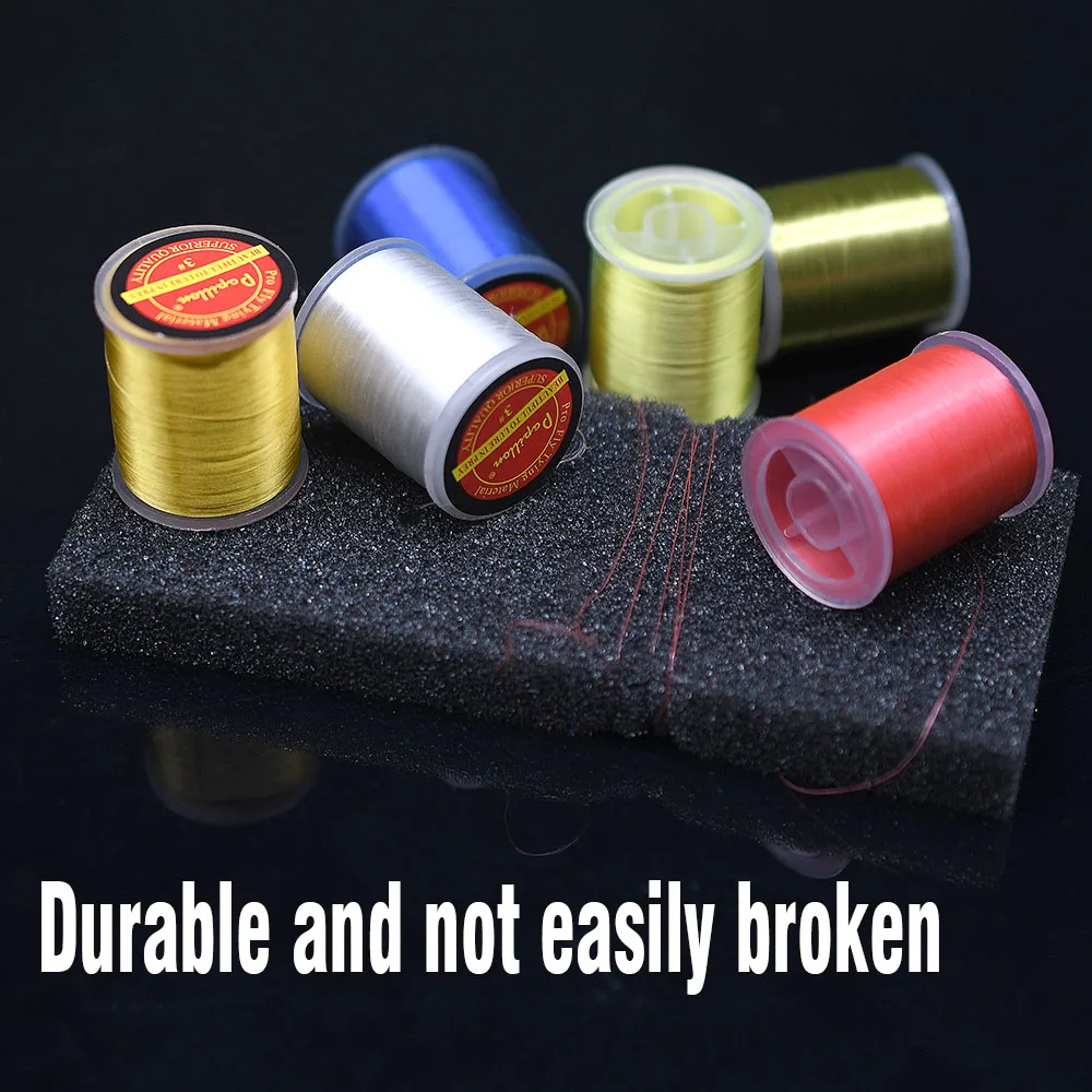 MNFT 2 шт. 75D нитки для завязывания мух Drys нимф маленькие растяжки 6 цветов вощеная